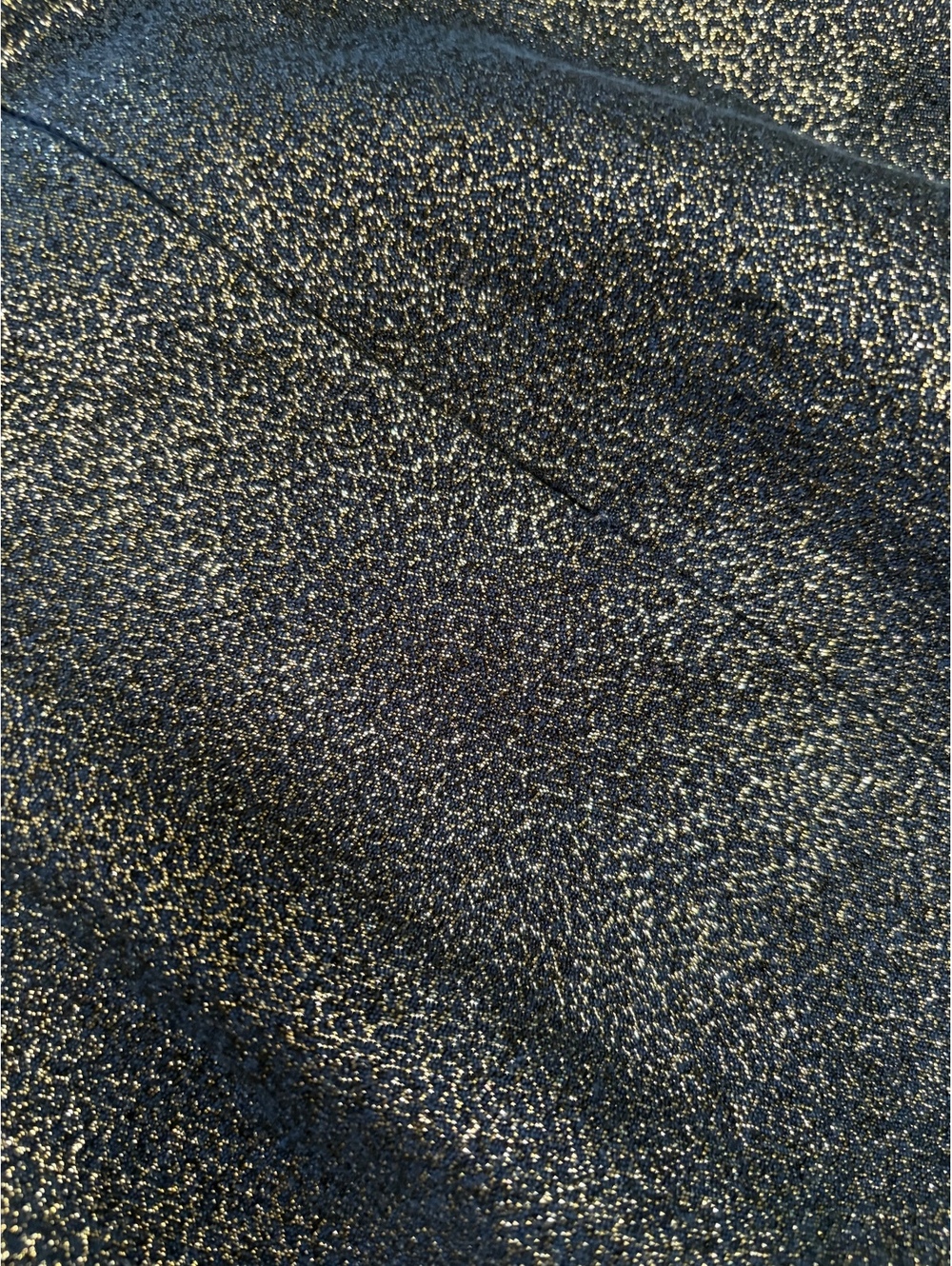 Calvin Klein Blue Gold Metallic Sparkle Cocktail Dress Size 4 - Picture 4 of 5